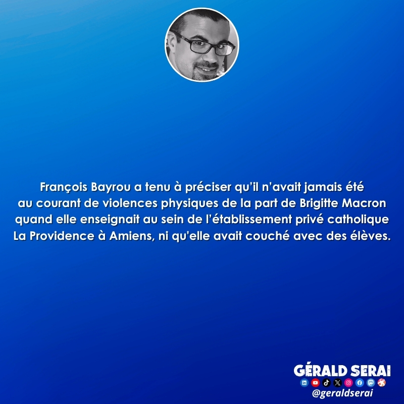 GeraldSerai's tweet photo. #bfn #breakingfakenews #humour  #humourfrançais #actualité #brèves #bayrou #gifle  #GifleGate  #BrigitteMacron  #Macron  #Vietnam  #Hanoi  #laprovidence 

Impertinemment vôtre ! 😜🔔 https://t.co/8qH6ahisuO