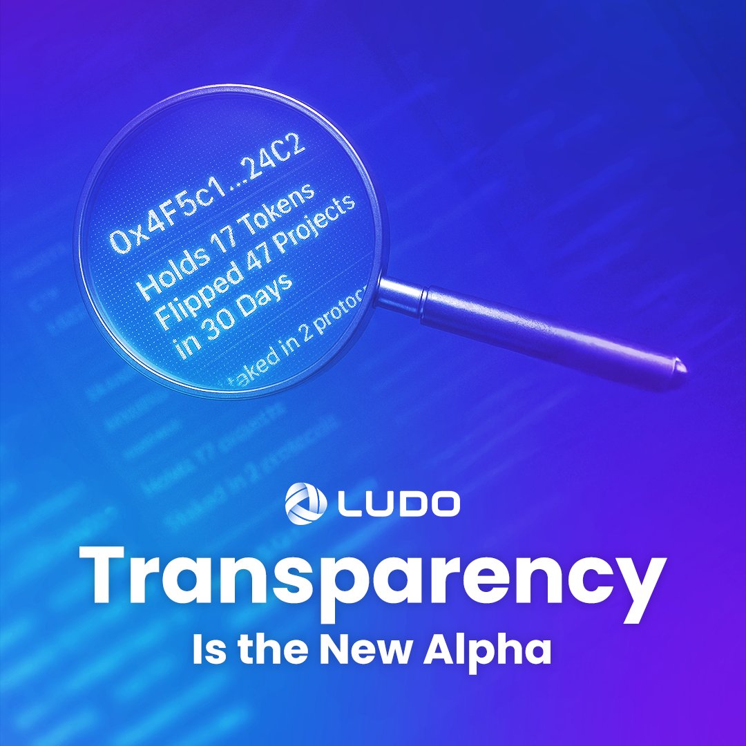 Transparency Is the New Alpha

In Web3, real signal doesn’t come from watching tokens. It comes from analyzing wallet patterns, asset flows, and community-wide behavior at scale.

That’s why we’re building Ludo Trends, an on-chain intelligence platform powered by Ludo Rank, our