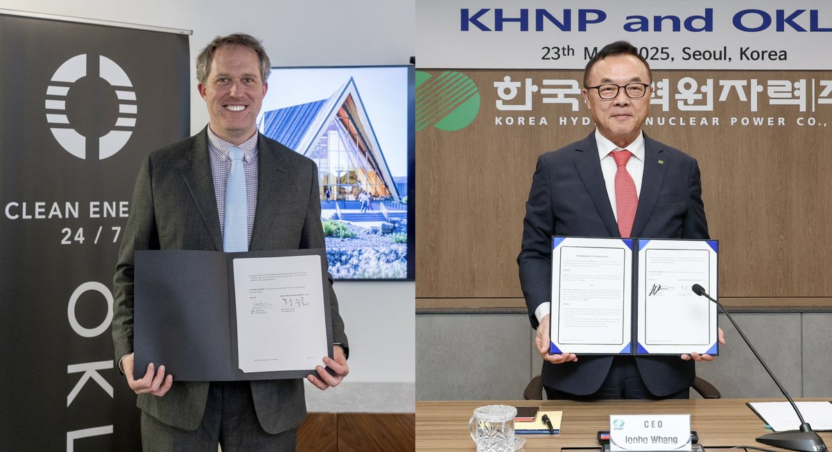 Oklo has signed an MOU with Korea Hydro &amp; Nuclear Power (KHNP), bringing together Oklo’s advanced fast reactor technology and KHNP’s proven construction and operational expertise.

“Our collaboration with KHNP can accelerate our path to commercialization,” said Oklo CEO Jacob