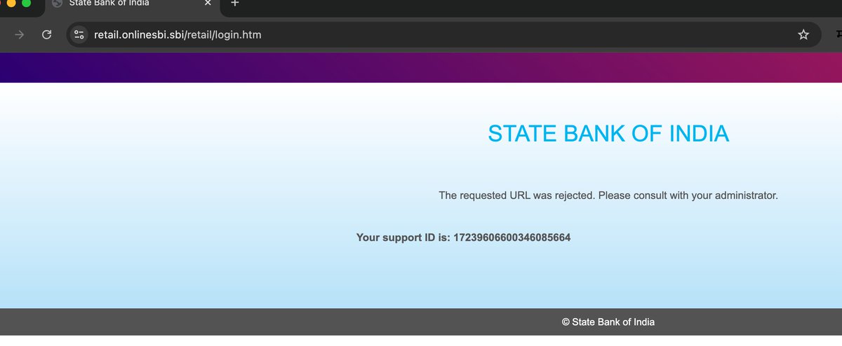 Common <a href="/TheOfficialSBI/">State Bank of India</a> 
What is this now?