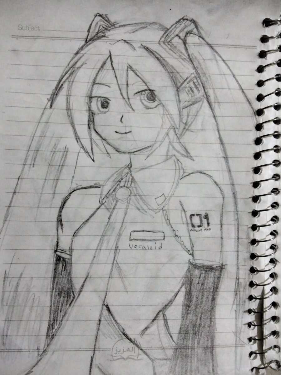The_Moon_Rock's tweet image. Hatsune Miku | sketch~
#Miku #HatsuneMiku #vocaloids #traditionalart #artmoots #sketch