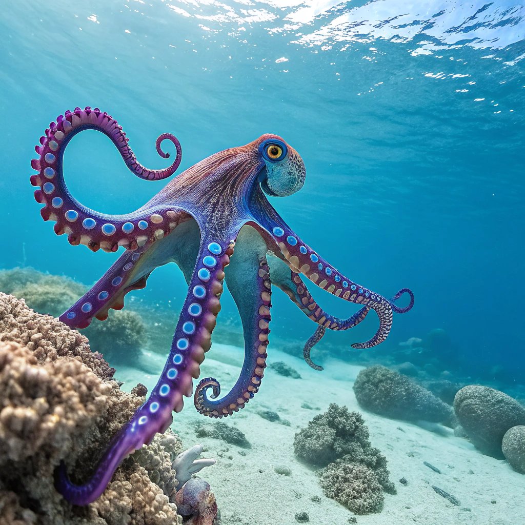 ANIMALAD0RABLE's tweet photo. 🧠 Octopus: The Genius of the Deep 🌊🐙
Eight arms. Three hearts. One incredible brain.
The Octopus isn’t just strange—it’s a full-on underwater mastermind.
💡 Did You Know?
Octopuses can solve puzzles, unscrew jars, and even camouflage like magic! 🧩🫧
#Octopus #OceanGenius https://t.co/oA9AqYjsy4
