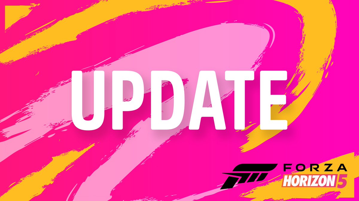 We are rolling out a #ForzaHorizon5 update on all platforms that includes fixes for the Festival Playlist and numerous accolades, as well as updated sorting for the Friends List tab on PlayStation 5. Here are the release notes: aka.ms/FH5UpdateMay27