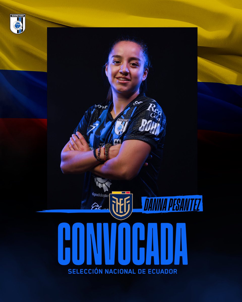 Danna Pesantez fue convocada a la selección de Ecuador 🇪🇨 para dos partidos de preparación 🆚 Paraguay.

¡A romperla! 🐓

#LealtadAzulyNegro