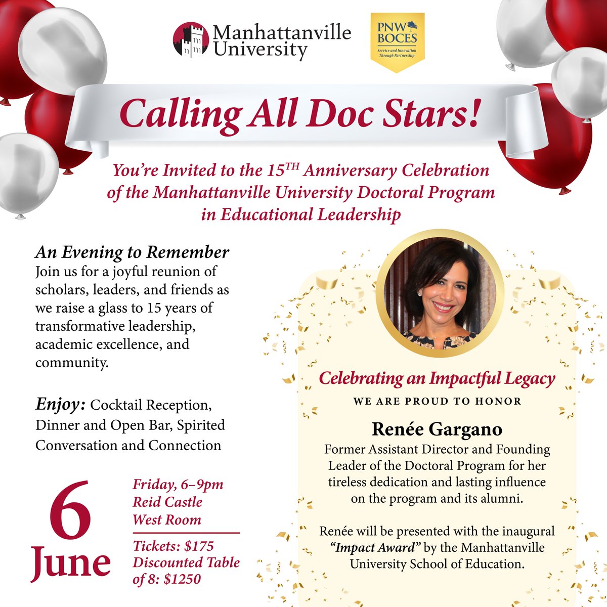 Dr. Lynn Allen (@lynnallenedd) on Twitter photo Celebrate 60 years of the MAT & 15 years of Ed Leadership at Manhattanville University on 6/6! 🎉 Honoring Renée Gargano & William Humphreys for their incredible impact. <a href="/reneegargano/">Renee Gargano</a> <a href="/susaniverson1/">susan iverson</a> #Manhattanville #EdLeadership #MAT60 Registration link: bit.ly/44WxyXZ Celebrate 60 years of the MAT & 15 years of Ed Leadership at Manhattanville University on 6/6! 🎉 Honoring Renée Gargano & William Humphreys for their incredible impact. <a href="/reneegargano/">Renee Gargano</a> <a href="/susaniverson1/">susan iverson</a> #Manhattanville #EdLeadership #MAT60 Registration link: bit.ly/44WxyXZ