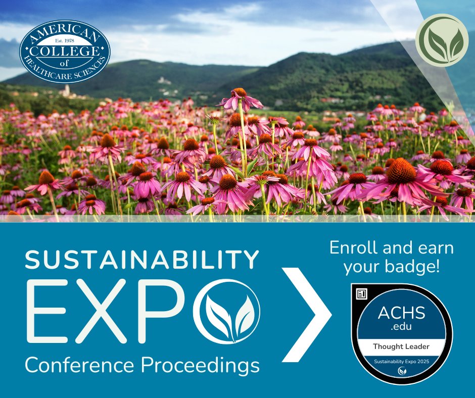 🌿 Missed the ACHS Sustainability Expo? Catch the replay! 🌎 Access expert-led sessions, webinars &amp; insights from global leaders in natural health &amp; sustainability. Earn your Thought Leader badge! 🎓✨ 👉 hubs.li/Q03mjtHd0 #ACHSedu