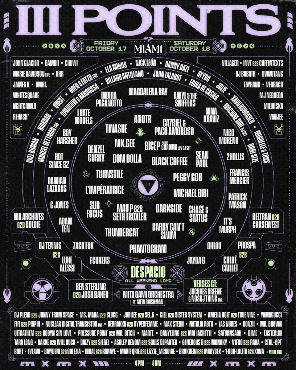 This lineup is absolutely insane. <a href="/ColomaColoma/">Coloma</a> y’all have outdone yourselves.
