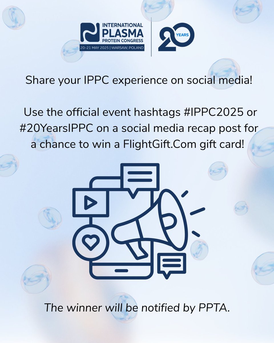 It's not too late to share your IPPC experience on social media! Use the official event hashtags #IPPC2025 or #20YearsIPPC on a social media recap post for a chance to win a gift card!