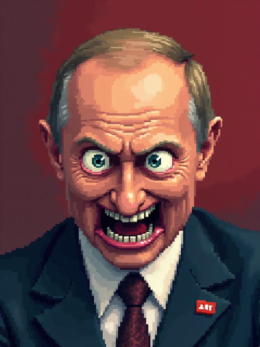 MadLeadersMeme's tweet photo. Vladimir Putin

#LaughAtPolitics #EvilDictators #WorldLeadersGoneMad #TotalitarianFreaks #LeadersOfChaos #InsaneTyrants #MadmenInPower https://t.co/rqBiiqjClp