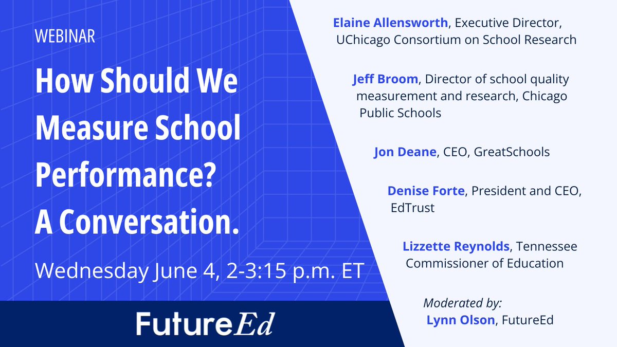 Save the date! Join us + <a href="/FutureEdGU/">FutureEd</a> for a June 4 webinar exploring a new, research-backed model for measuring school quality. 📊 

Hear insights from our CEO <a href="/jondeane/">Jon Deane</a> on the latest <a href="/FutureEdGU/">FutureEd</a> report and why it matters for schools &amp; families. future-ed.org/event/webinar-…