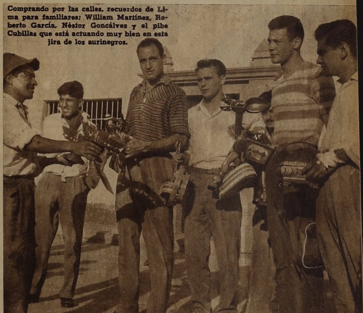 Enero de 1959 - Peñarol de gira por Lima.