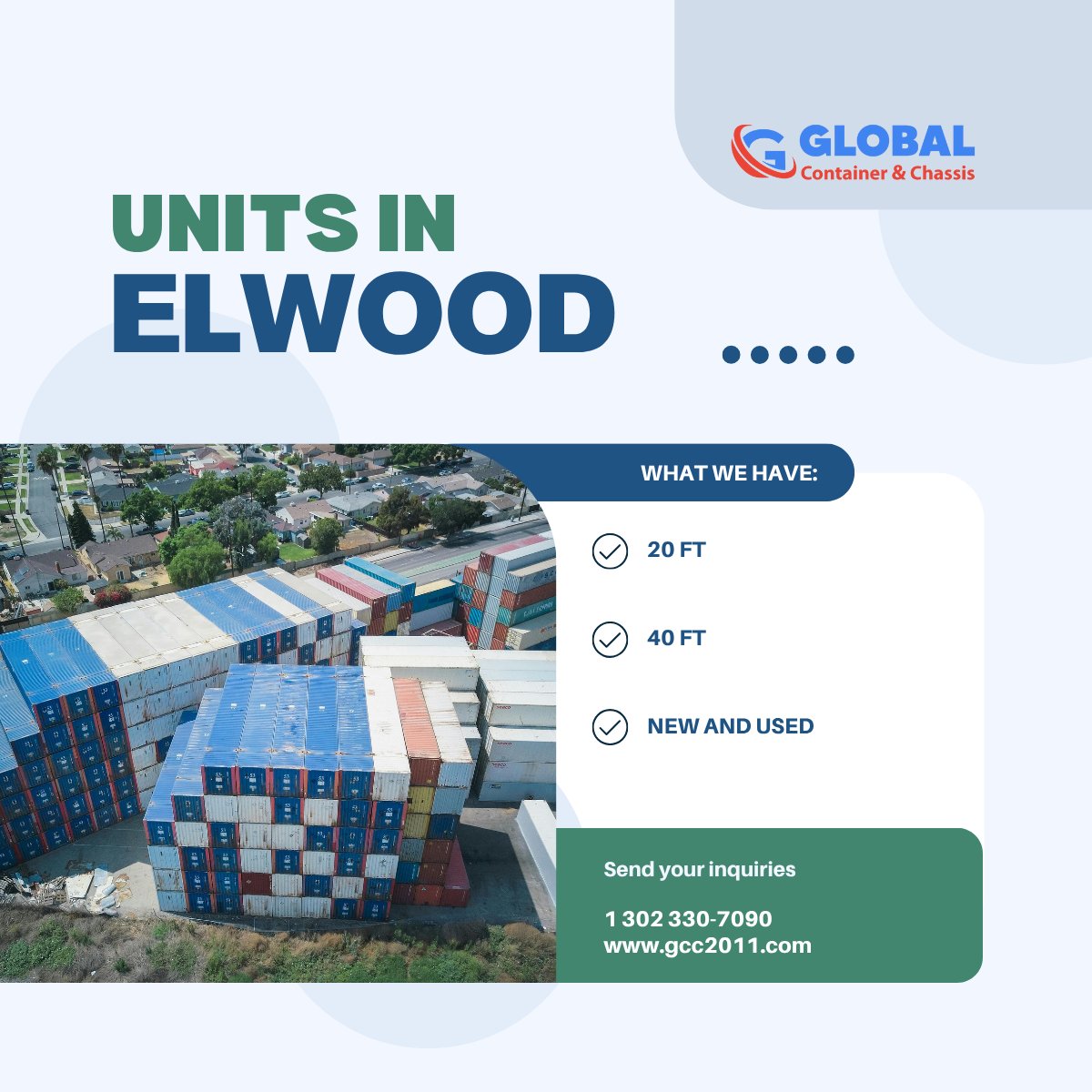 Whatever You Need, Wherever You Are — A Container That Adapts.

Contact us for more details.
For inquiries and faster transactions call us at:
☎️ 1 (302)330-7090
#GCCHaul #GlobalContainers #GCCHotOffers