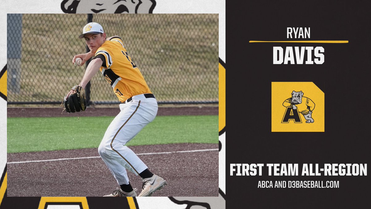 Adrian College Athletics (@adrianbulldogs) on Twitter photo Ryan Davis of the <a href="/AdrianBaseball/">Adrian College Baseball</a> team earns First Team All-Region honors by the ABCA and D3baseball.com
📰tinyurl.com/57xk9jdm
#d3baseball #GDTBAB Ryan Davis of the <a href="/AdrianBaseball/">Adrian College Baseball</a> team earns First Team All-Region honors by the ABCA and D3baseball.com
📰tinyurl.com/57xk9jdm
#d3baseball #GDTBAB