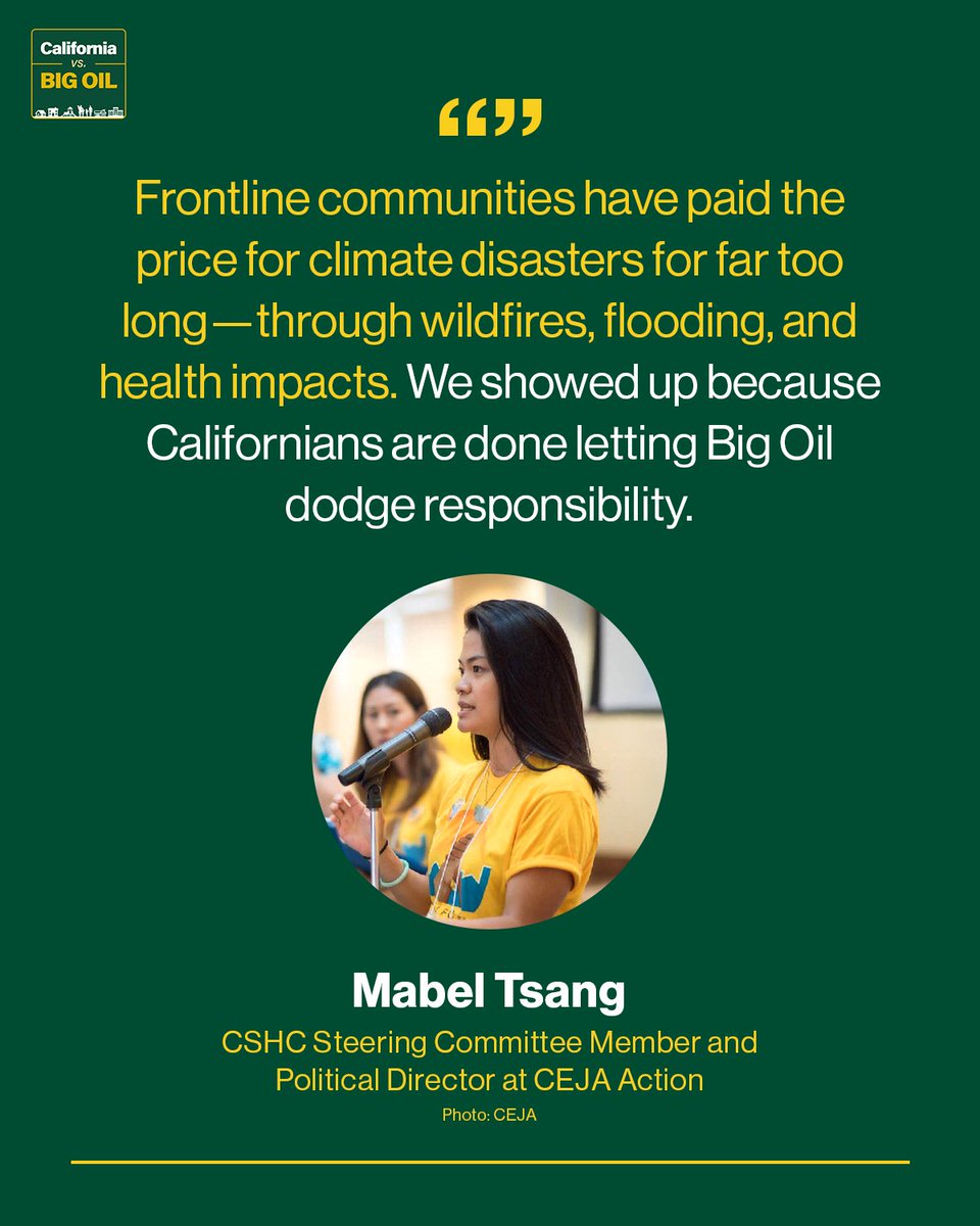 ICYMI: New lobbying disclosures reveal that Big Oil spent more than $9 million influencing the California Legislature in the first three months of 2025.

Denying common-sense solutions and refusing to pay their fair share of the costs of climate destruction.