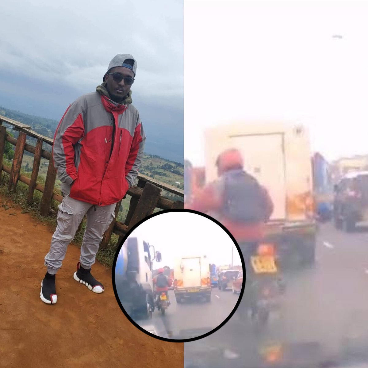 kenyasgossips's tweet photo. The motorbike rider that was involved in the fatal crash with the Brookside tanker has been identified as Ian Githinji and was taken to Kenyatta University hospital receiving treatment 🙏🏾 https://t.co/r4DbgP3FTF