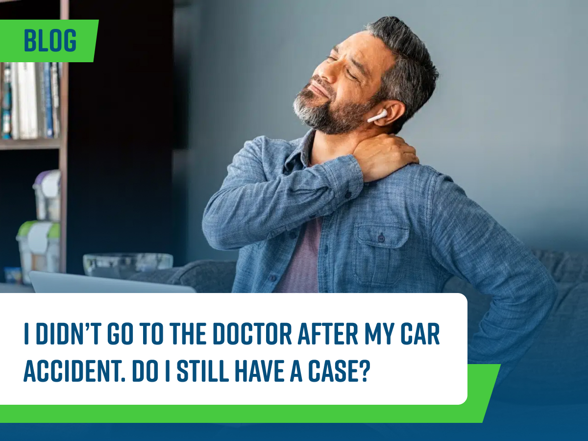 GetColbert's tweet image. You should always see a doctor after a car accident, even if you feel you only have minor bumps and bruises. But if you didn’t see a doctor and your symptoms get worse, here’s what to do. bit.ly/3PPYQ9b