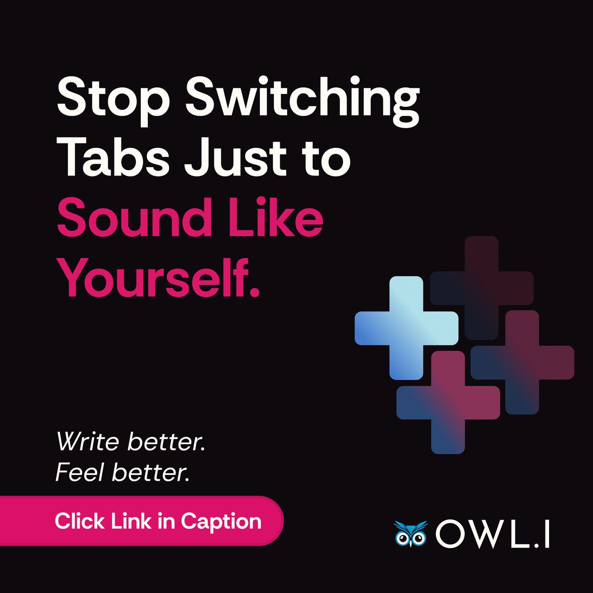 OWLIai's tweet image. You shouldn’t have to choose between automation and authenticity.
Owl.i lets you write faster - and feel better doing it.

Join the waitlist - na2.hubs.ly/y0cdg20

#VoiceFirst #ContentThatConnects #RealNotRobotic #OwliContent #OwliAI #MarketingForCreators