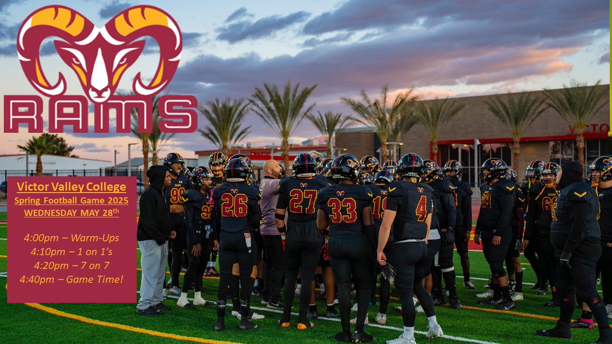 Coach David Slover (@headcoachvvc_fb) on Twitter photo Come and Join Us on the sideline <a href="/coachmetty/">Coach Metzger</a> <a href="/NickMonica63/">Coach Nick Monica 63</a> <a href="/CoachRMeras/">R.Meras</a> <a href="/HC_Gonzalez_/">CoachGonzalez</a> <a href="/keronjones9/">Keron Jones</a> <a href="/coachjoe7/">Joe Jurado</a> <a href="/HesperiaScorpi1/">Hesperia Scorpion Football</a> <a href="/jackrabbitvv/">VV Jackrabbit Football</a> <a href="/AdelantoFB/">Adelanto Football</a> <a href="/KistnerCoach/">Coach Kistner</a> <a href="/Coachrogers76/">Nick Rogers</a> <a href="/CoachNMatheny/">Nick Matheny</a> <a href="/Co_Crank/">Austin Crank</a> <a href="/Coach_Clay7/">Coach Clay</a> <a href="/VVCfootball/">Victor Valley College Rams Football</a> <a href="/BarstowFTBL/">Barstow Football</a> <a href="/DPSports/">Daily Press Sports</a> <a href="/J0seQuintero/">Jose Quintero</a> #RamFam Come and Join Us on the sideline <a href="/coachmetty/">Coach Metzger</a> <a href="/NickMonica63/">Coach Nick Monica 63</a> <a href="/CoachRMeras/">R.Meras</a> <a href="/HC_Gonzalez_/">CoachGonzalez</a> <a href="/keronjones9/">Keron Jones</a> <a href="/coachjoe7/">Joe Jurado</a> <a href="/HesperiaScorpi1/">Hesperia Scorpion Football</a> <a href="/jackrabbitvv/">VV Jackrabbit Football</a> <a href="/AdelantoFB/">Adelanto Football</a> <a href="/KistnerCoach/">Coach Kistner</a> <a href="/Coachrogers76/">Nick Rogers</a> <a href="/CoachNMatheny/">Nick Matheny</a> <a href="/Co_Crank/">Austin Crank</a> <a href="/Coach_Clay7/">Coach Clay</a> <a href="/VVCfootball/">Victor Valley College Rams Football</a> <a href="/BarstowFTBL/">Barstow Football</a> <a href="/DPSports/">Daily Press Sports</a> <a href="/J0seQuintero/">Jose Quintero</a> #RamFam