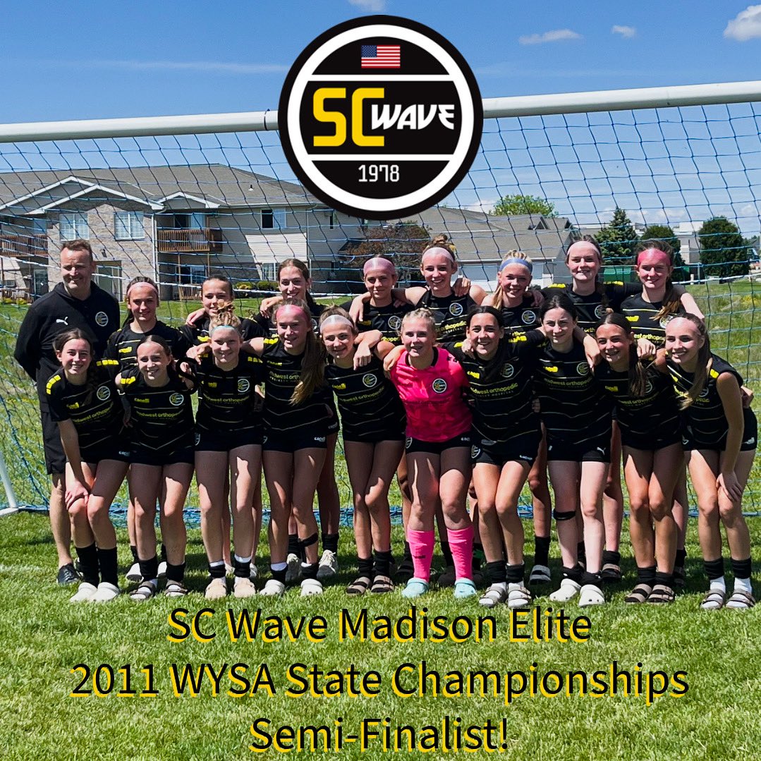 Congrats to 2011 SC Wave Madison Elite on advancing out of their group at State Cup and reaching the Semi-Finals!
#SCWave