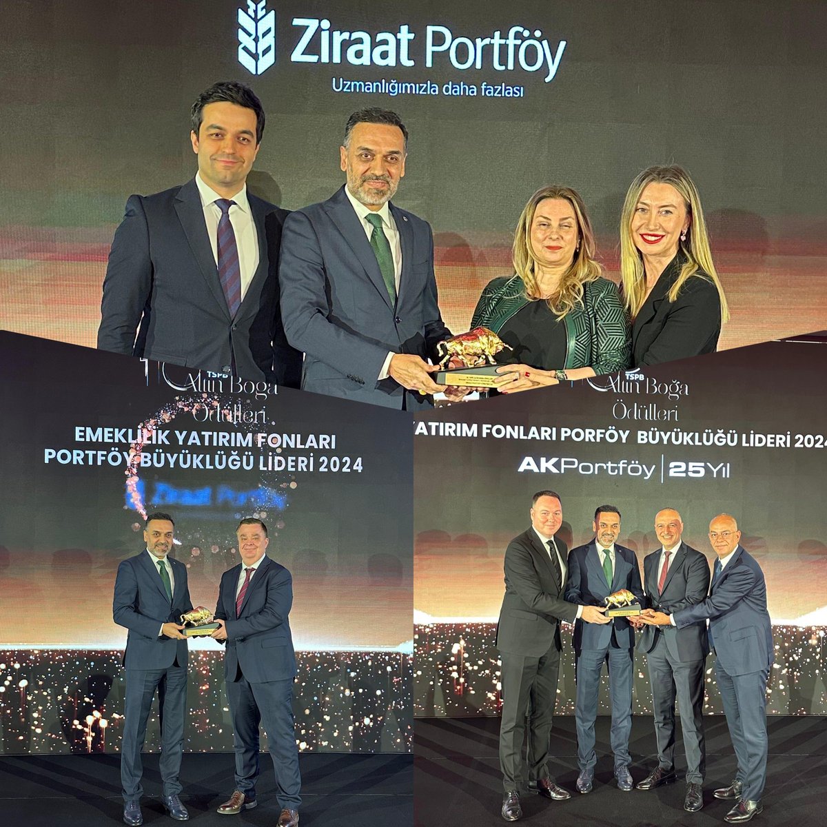 Bankamız Genel Müdürü ve Yönetim Kurulu Üyemiz Sayın Dr. Yunus ARINCI, Türkiye Sermaye Piyasaları Birliği tarafından düzenlenen 10. Altın Boğa Ödül Töreni’nde “Portföy Yönetim Faaliyeti” kategorisinde yer alan ödülleri sahiplerine takdim etti.
 
#Takasbank #TSPB