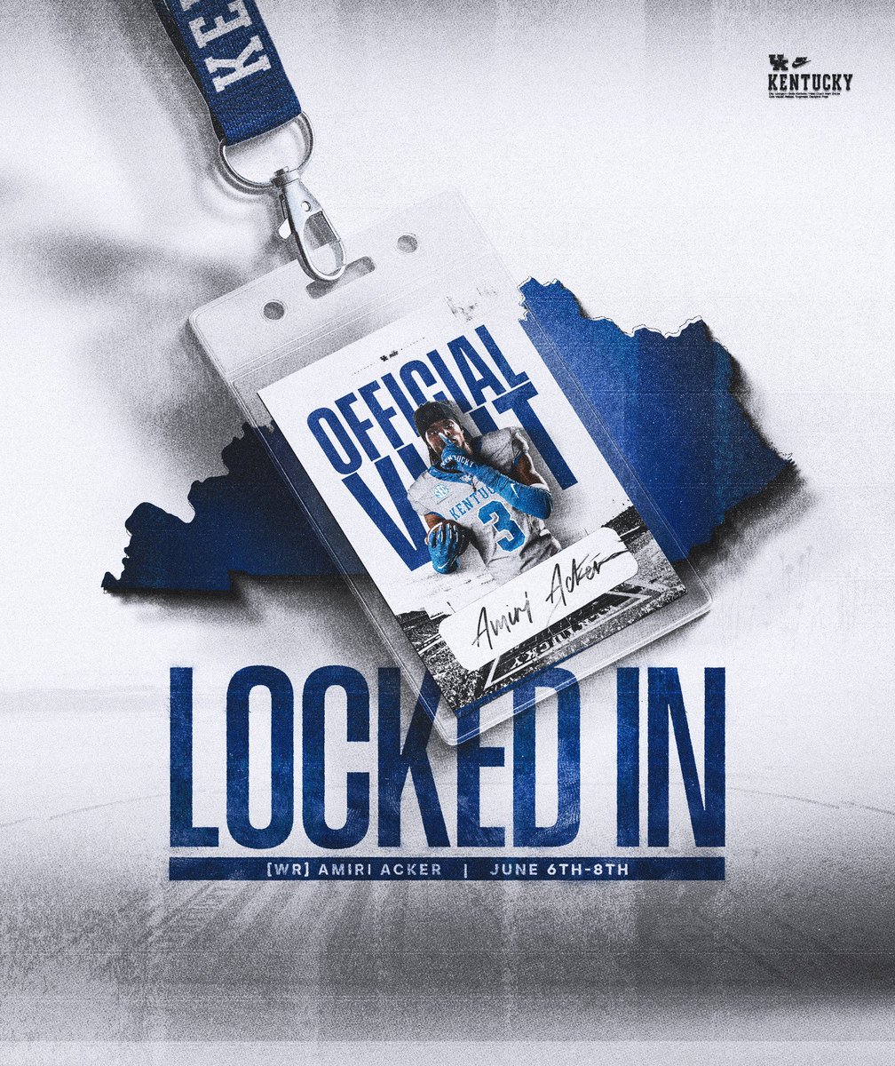 Amiri Acker (@amiriacker14) on Twitter photo Excited for the OV to <a href="/UKFootball/">Kentucky Football</a> 6-8th canāt wait to see whatās itās like in Lexington!!! <a href="/DrWashington_/">L'Damian Washington</a> <a href="/CHSTigersFB/">Crescent Tigers Football</a> <a href="/DAWGHZERECRUITS/">Dawg House Recruiting</a>
#AGTG Excited for the OV to <a href="/UKFootball/">Kentucky Football</a> 6-8th canāt wait to see whatās itās like in Lexington!!! <a href="/DrWashington_/">L'Damian Washington</a> <a href="/CHSTigersFB/">Crescent Tigers Football</a> <a href="/DAWGHZERECRUITS/">Dawg House Recruiting</a>
#AGTG