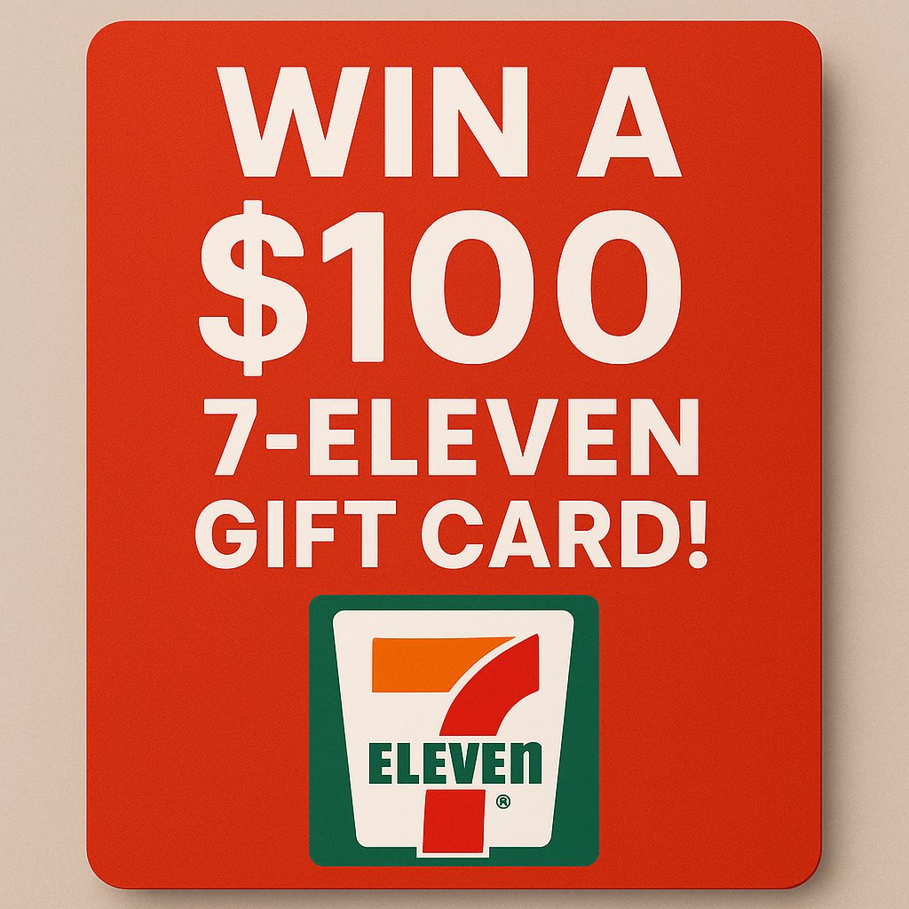 EvaCCrum's tweet image. 😊👉 rb.gy/3si4nq
👆👆Win a $100 7 Eleven Gift Card!

Tags:
#NickiVogue #Italiana #Barbiana #Hermione #HarryPotter #RonWeasley #GateAlphaPoint #ZebWells #GrantMorrison #Deadpool #goldenhour  #BREAKTHEGLASS #AlexCondon #Yaxel #NBADraft #Hernandez #JUSTANNOUNCED #Remove