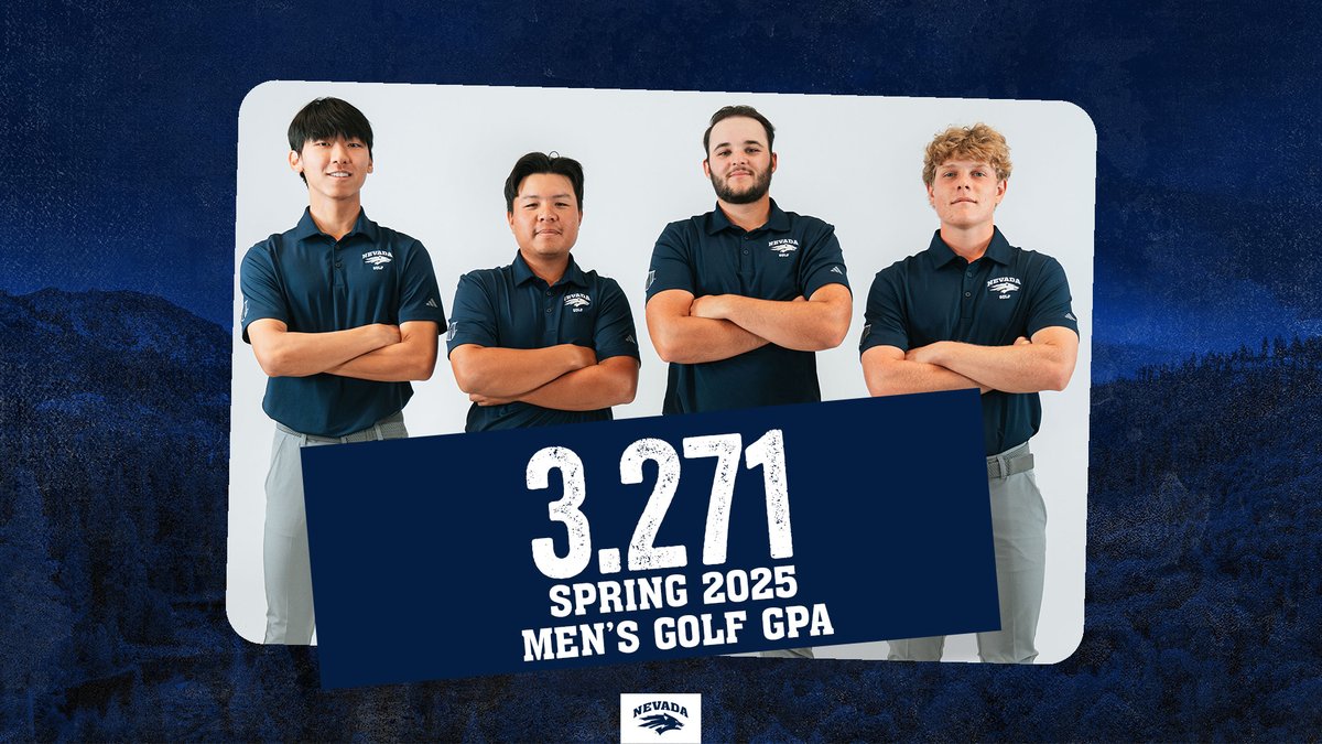 NevadaMGolf's tweet image. ๐๐จ๐ญ๐ก๐ข๐งโ ๐๐ฎ๐ญ ๐ช๐ฎ๐๐ฅ๐ข๐ญ๐ฒ ๐ข๐ง ๐ญ๐ก๐ ๐๐ฅ๐๐ฌ๐ฌ๐ซ๐จ๐จ๐ฆ ๐๐จ๐ซ ๐จ๐ฎ๐ซ ๐ ๐ฎ๐ฒ๐ฌ ๐ญ๐ก๐ข๐ฌ ๐ฌ๐๐ฆ๐๐ฌ๐ญ๐๐ซ. ๐
Show some love to our guys who achieved a 3.271 GPA this Spring!
#BattleBorn #LockedIn