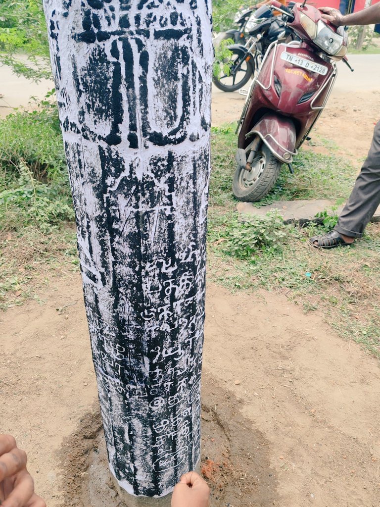 AyyangarBksr's tweet image. ●Epigraphy branch #Chennai, delivered lecture on Indian epigraphy, palaeography, and imparted training, technique of taking estampage of #inscriptions to P.G., #Students, Presidency #College, Chennai* at Madhavaram tq, #Tiruvallur dist., #TamilNadu.
●Director (Epi), ASI