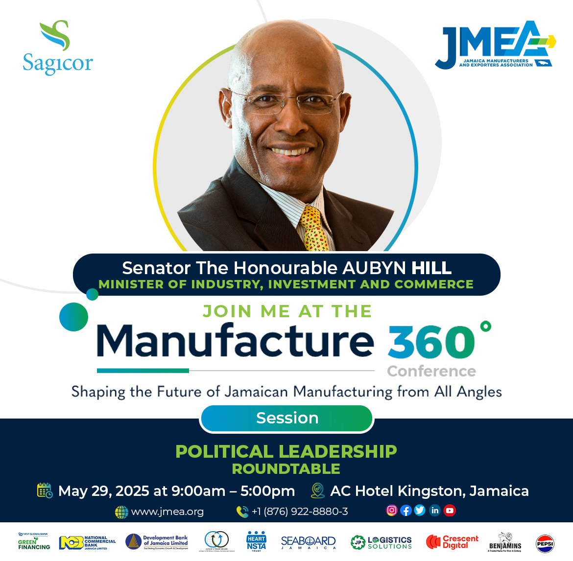 Ministry of Industry, Investment and Commerce (@industryminja) on Twitter photo Join us for the JMEA 360 Conference, May 29, 2025 at <a href="/achotelkingston/">achotelkingston</a>
<a href="/AndrewHolnessJM/">Andrew Holness</a> <a href="/HillAubyn/">Aubyn Hill</a> <a href="/OPMJamaica/">OPM Jamaica</a> <a href="/theJMEA_/">Jamaica Manufacturers and Exporters Association</a> Join us for the JMEA 360 Conference, May 29, 2025 at <a href="/achotelkingston/">achotelkingston</a>
<a href="/AndrewHolnessJM/">Andrew Holness</a> <a href="/HillAubyn/">Aubyn Hill</a> <a href="/OPMJamaica/">OPM Jamaica</a> <a href="/theJMEA_/">Jamaica Manufacturers and Exporters Association</a>