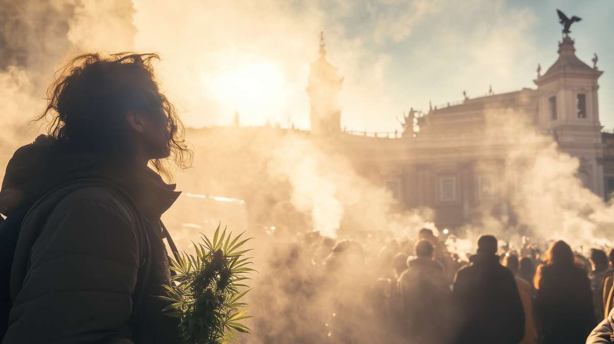 🚨 Aujourd’hui, Rome se soulève pour défendre son chanvre ! lecannabiste.com/ils-veulent-et…

« Ce n’est plus l’heure de rester en retrait. » ✊🌱

Quand la rue parle, c’est pour que la loi écoute. #LeCannabiste