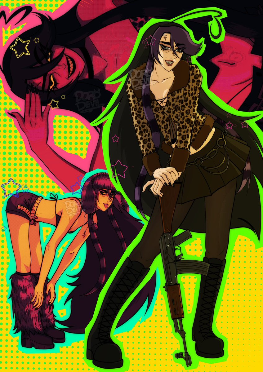 dorodevil's tweet image. Hello! ^_^ my name is Lynn. I draw women and I’m currently working on writing a story with my characters. My account is 16+ because there’s dark themes and gore in my art so proceed with caution! Check out my toyhouse for info on my OCs!
toyhou.se/Dorodevil