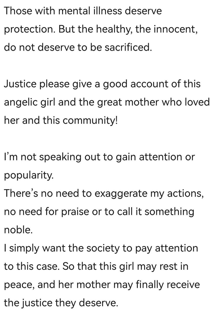 Gidle_x_nebobo's tweet photo. "My voice is not for gaining popularity. There's no need to exaggerate my actions or praise me as great. I just want society to re-examine this case! To give the girl peace and her mother the justice they deserve!"
--Shuhua using her platform to spread awareness https://t.co/lXkFlqUqNv