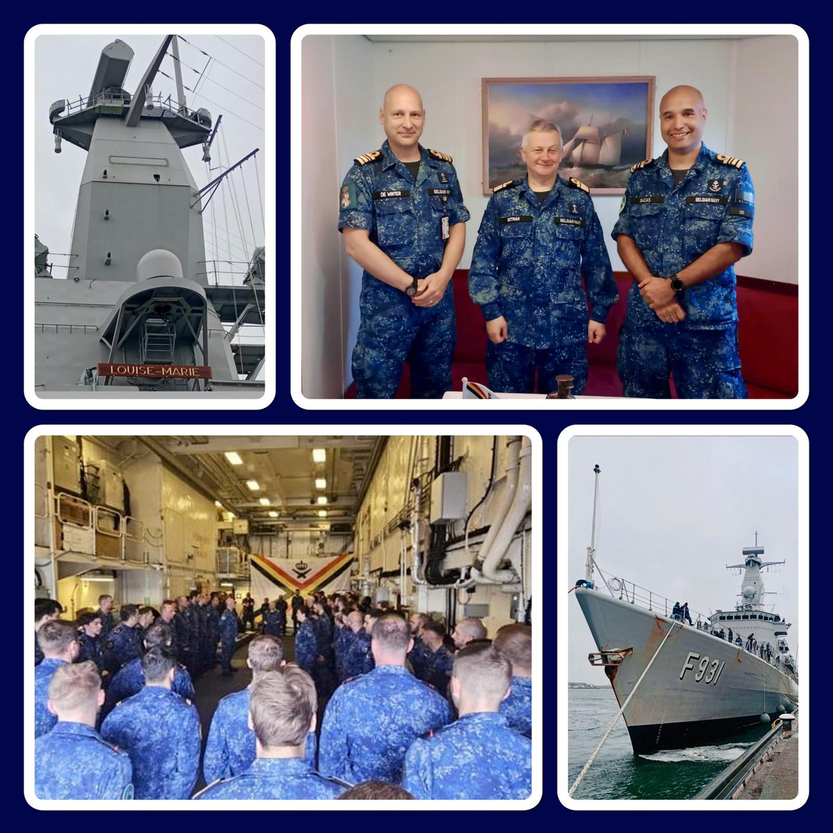 Admiral Tanguy Botman (@com_belgiannavy) on Twitter photo Het fregat Louise-Marie is succesvol teruggekeerd van inzet. Proficiat aan de bemanning voor de geslaagde missie. De collectieve verdediging binnen de NAVO blijft onze kerntaak.
<a href="/ComdF931LOMA/">Commandant F931 Louise-Marie</a> <a href="/NATO_MARCOM/">NATO Maritime Command</a> Het fregat Louise-Marie is succesvol teruggekeerd van inzet. Proficiat aan de bemanning voor de geslaagde missie. De collectieve verdediging binnen de NAVO blijft onze kerntaak.
<a href="/ComdF931LOMA/">Commandant F931 Louise-Marie</a> <a href="/NATO_MARCOM/">NATO Maritime Command</a>