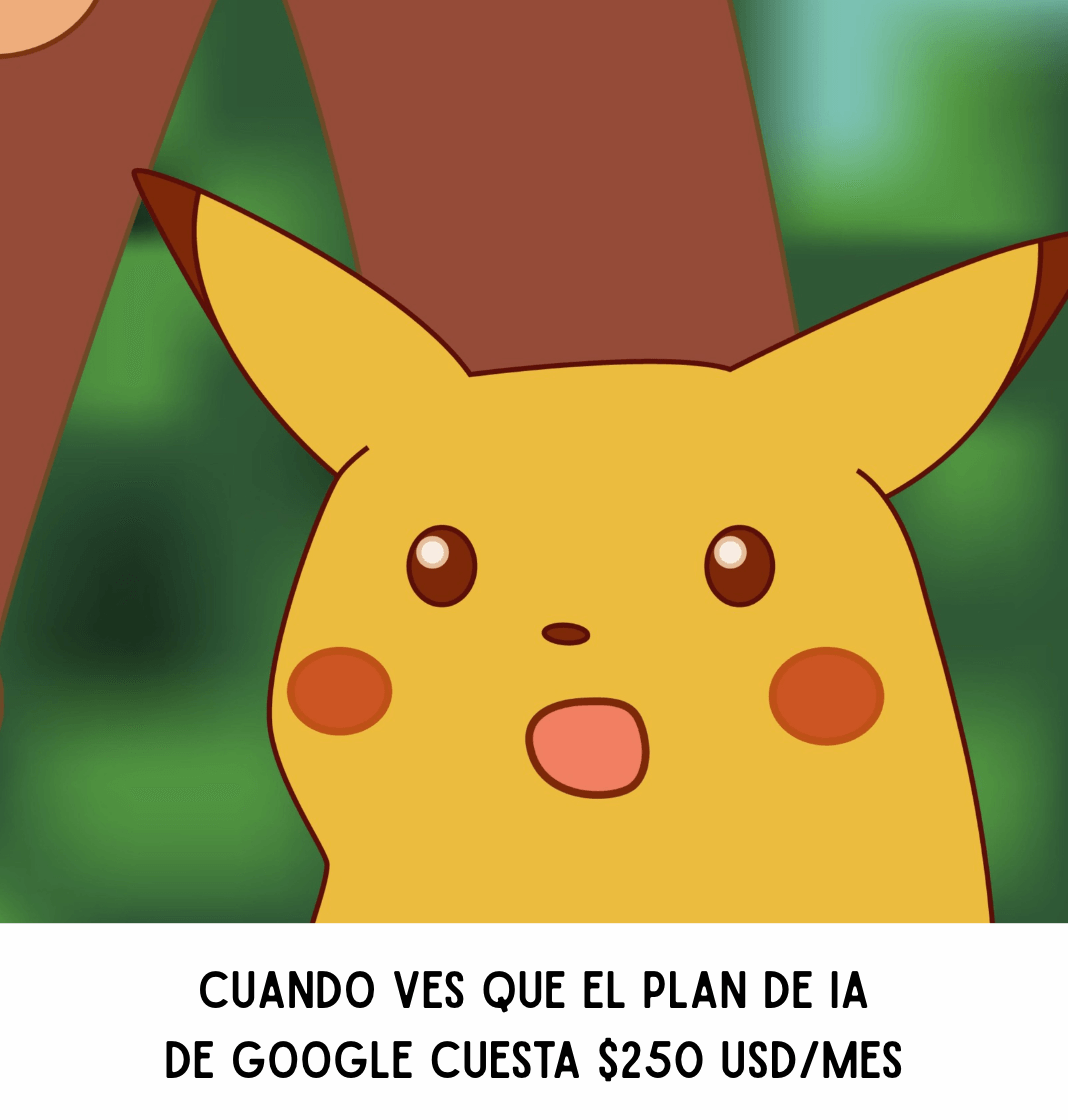 Te vendieron el futuro… en cuotas mensuales.
Google I/O 2025: presentan avances espectaculares... por solo $250 USD al mes.
🤯 ¿Innovación para todos? Solo si tu tarjeta lo aprueba.

Descubre más en nuestra última edición 👇