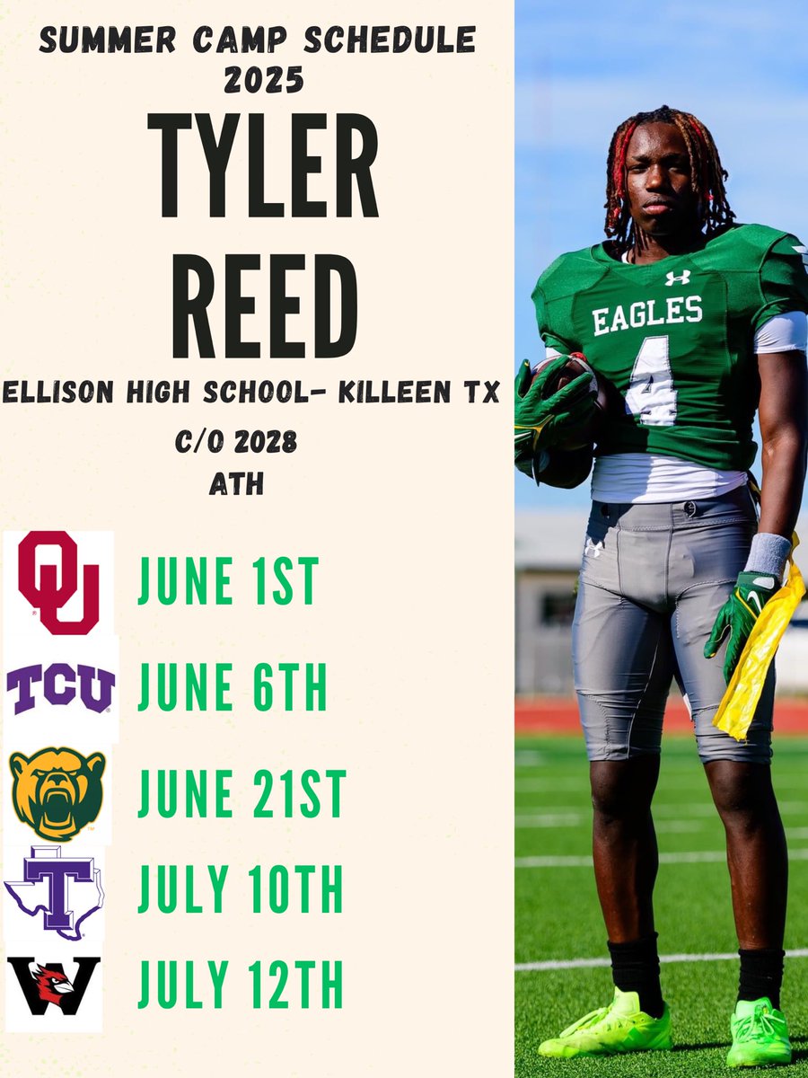 Tyler Reed (@tylerreedctx) on Twitter photo Summer camps in full effect‼️‼️‼️<a href="/DannyServance/">Danny Servance</a> <a href="/CoachWill1424/">William Jones</a> <a href="/TXRecruits/">Texas Recruits</a> <a href="/RecruitEllison/">ELLISON RECRUITING</a> <a href="/247recruiting/">247Sports Recruiting</a> <a href="/RespectxSports/">R.E.S.P.E.C.TX</a> Summer camps in full effect‼️‼️‼️<a href="/DannyServance/">Danny Servance</a> <a href="/CoachWill1424/">William Jones</a> <a href="/TXRecruits/">Texas Recruits</a> <a href="/RecruitEllison/">ELLISON RECRUITING</a> <a href="/247recruiting/">247Sports Recruiting</a> <a href="/RespectxSports/">R.E.S.P.E.C.TX</a>
