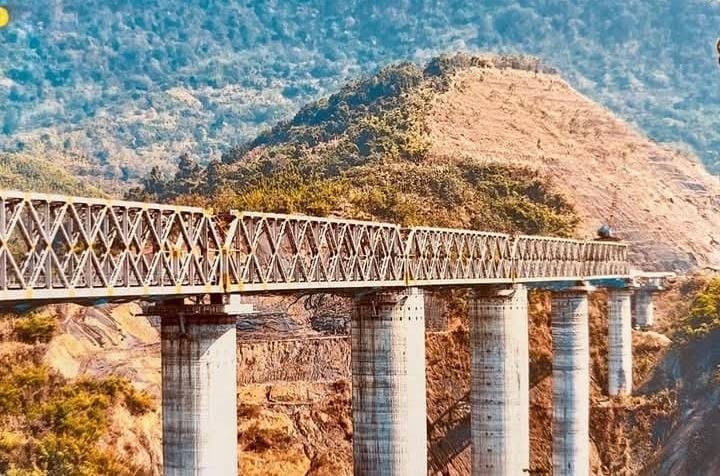 Noren Ningombam (@norenimp) on Twitter photo DREAMS COME TRUE --- Indian Railways has successfully placed the Final Span on the world’s Tallest Railway Pier Bridge at Noney (Manipur) under security cover provided by 107 Infantry Battalion (Territorial Army). Courtesy- IADN Centre. Thanks to <a href="/indianrailway__/">IndianRailways</a> DREAMS COME TRUE --- Indian Railways has successfully placed the Final Span on the world’s Tallest Railway Pier Bridge at Noney (Manipur) under security cover provided by 107 Infantry Battalion (Territorial Army). Courtesy- IADN Centre. Thanks to <a href="/indianrailway__/">IndianRailways</a>