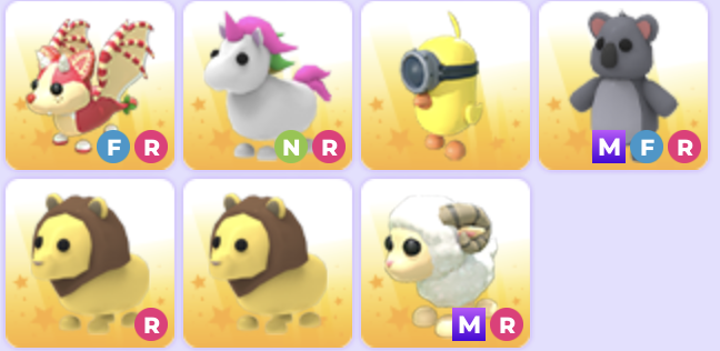 #adoptmetrades #adoptme #roblox #robux #adoptmetrade #adoptmepets #adoptmepet 
Looking for Offers! Mainly looking for Mega Silly Duck or NFR Turtle!