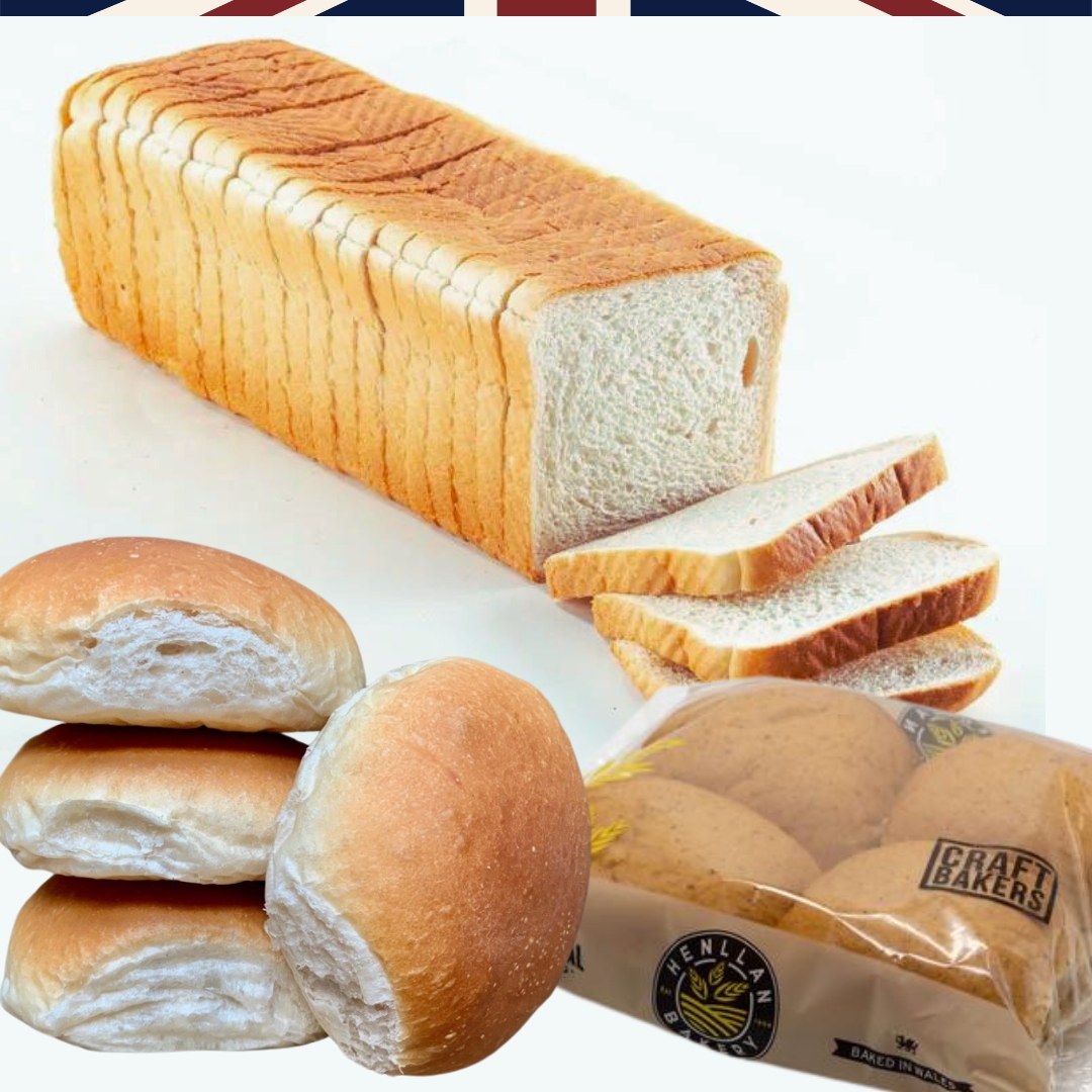 Introducing the British Bread Box! A handpicked selection of British breads from Henllan Bakery:
• Large White Bread Rolls
• Large Brown Bread Rolls
• White Box Thick Bread loaf
Perfect for sandwiches, bacon butties, or simply warm with butter. And at just $25, it’s a proper