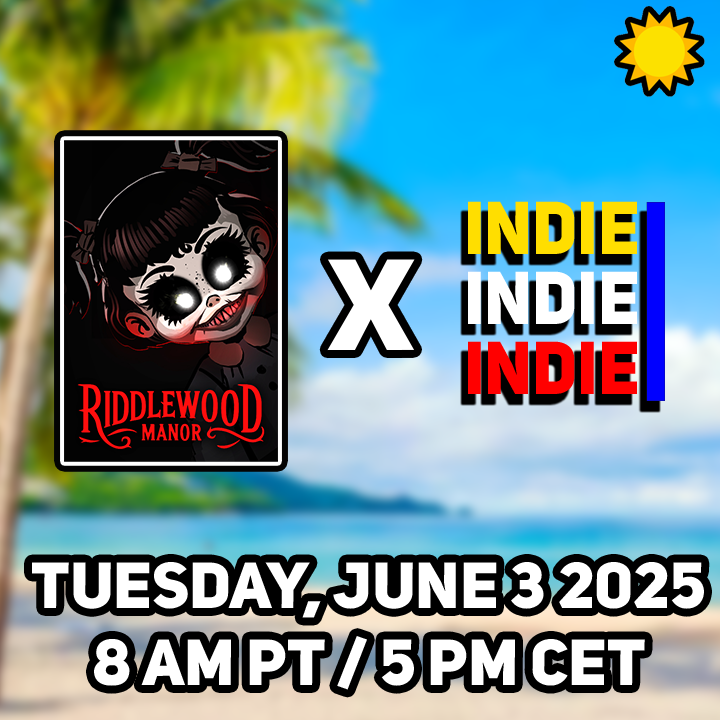 Riddlewood Manor will be in the Best Indie Games Summer Showcase 2025! 🎉

Watch the stream to get new info about our game! A big "Thank You" to <a href="/clemmygames/">Best Indie Games</a> for hosting it 🤗

#indie3 #indiegames #gamedev