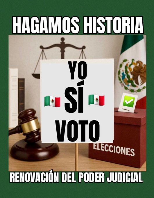 GUSI_ESESOYYO's tweet image. Este #1eroDeJunioTodosAVotar 

Honrremos el gran trabajo de
      👇👇👇👇
@lopezobrador_ 
Y
@Claudiashein 
VOTA
VOTA
VOTA
#LimpiaEnElPoderJudicial