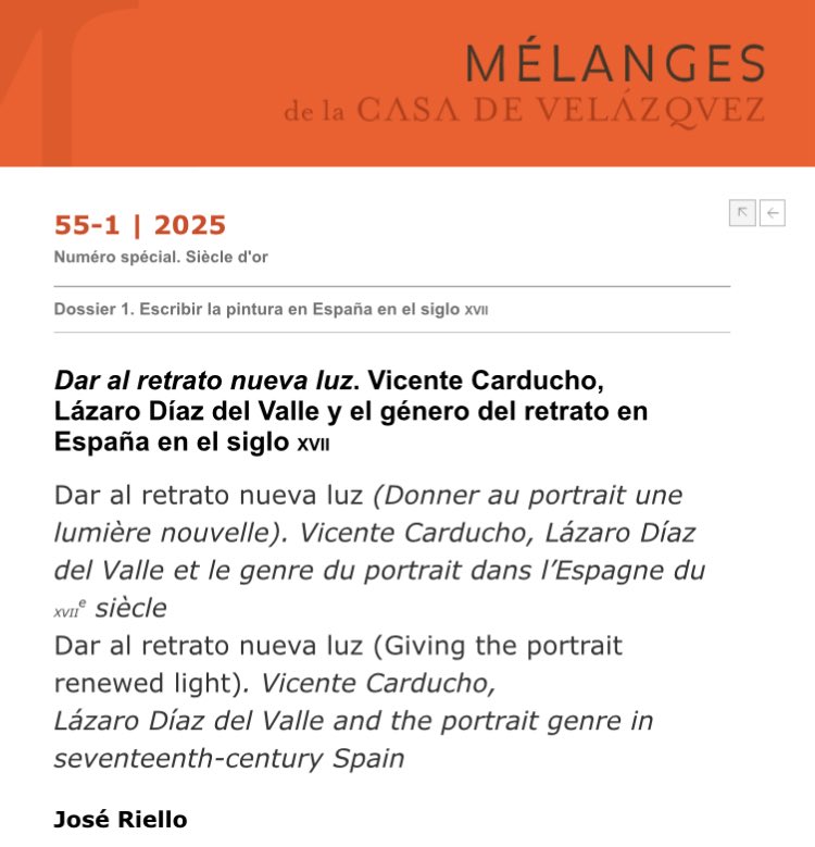 Hoy se ha publicado este breve artículo en que relaciono los retratos de Velázquez con la teoría artística contemporánea: journals.openedition.org/mcv/23762

<a href="/casadevelazquez/">Casa de Velázquez</a>