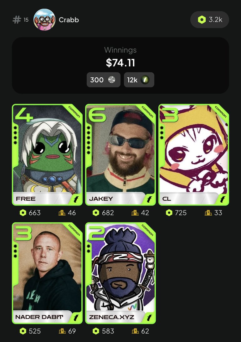 I did put time into building bronze decks this week, but to be honest my best deck so far was from auto-build feature on <a href="/fantasy_top_/">fantasy.top</a>.  Props to the team on this one.