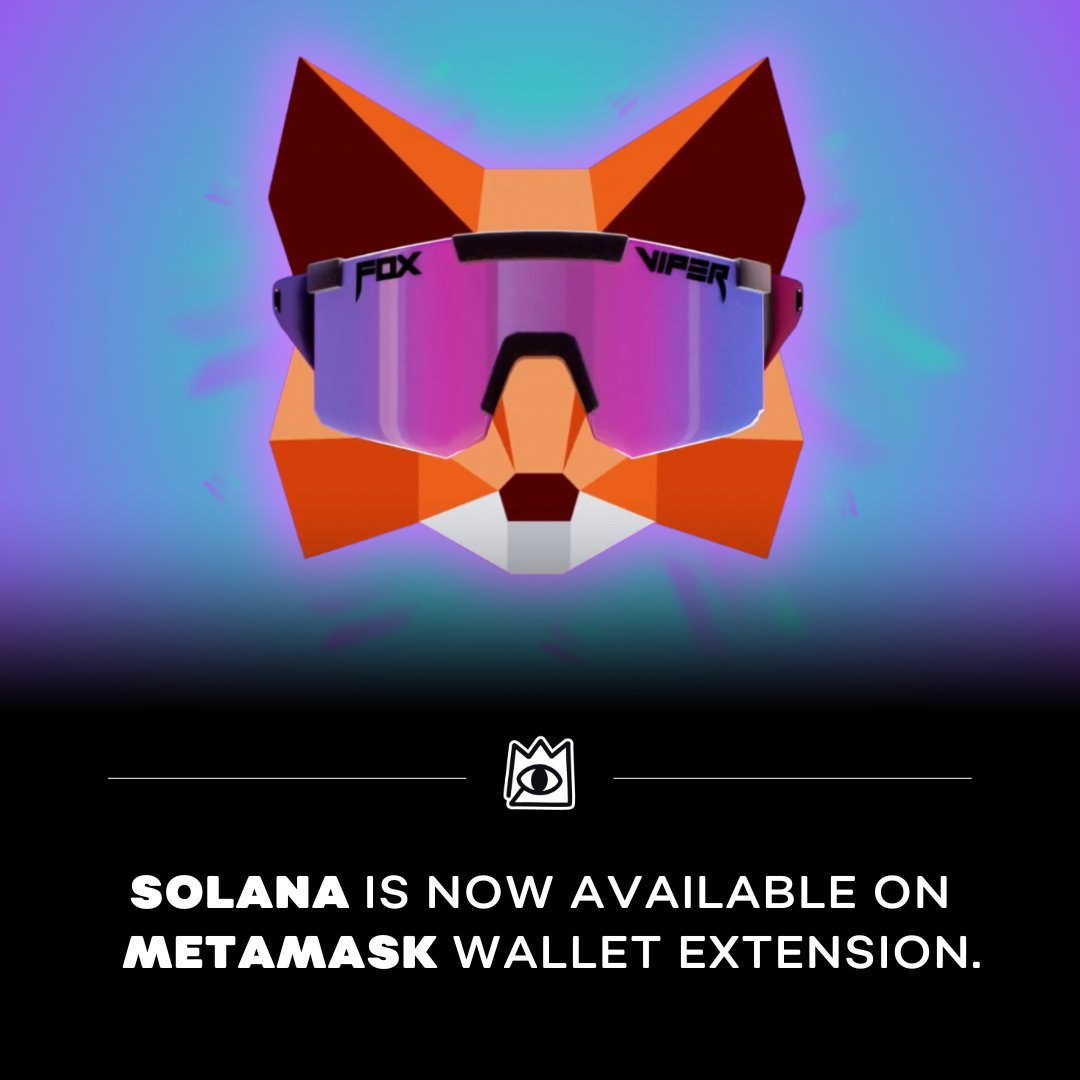 BREAKING: <a href="/solana/">Solana</a> is now live on <a href="/MetaMask/">MetaMask.eth 🦊</a> extension.