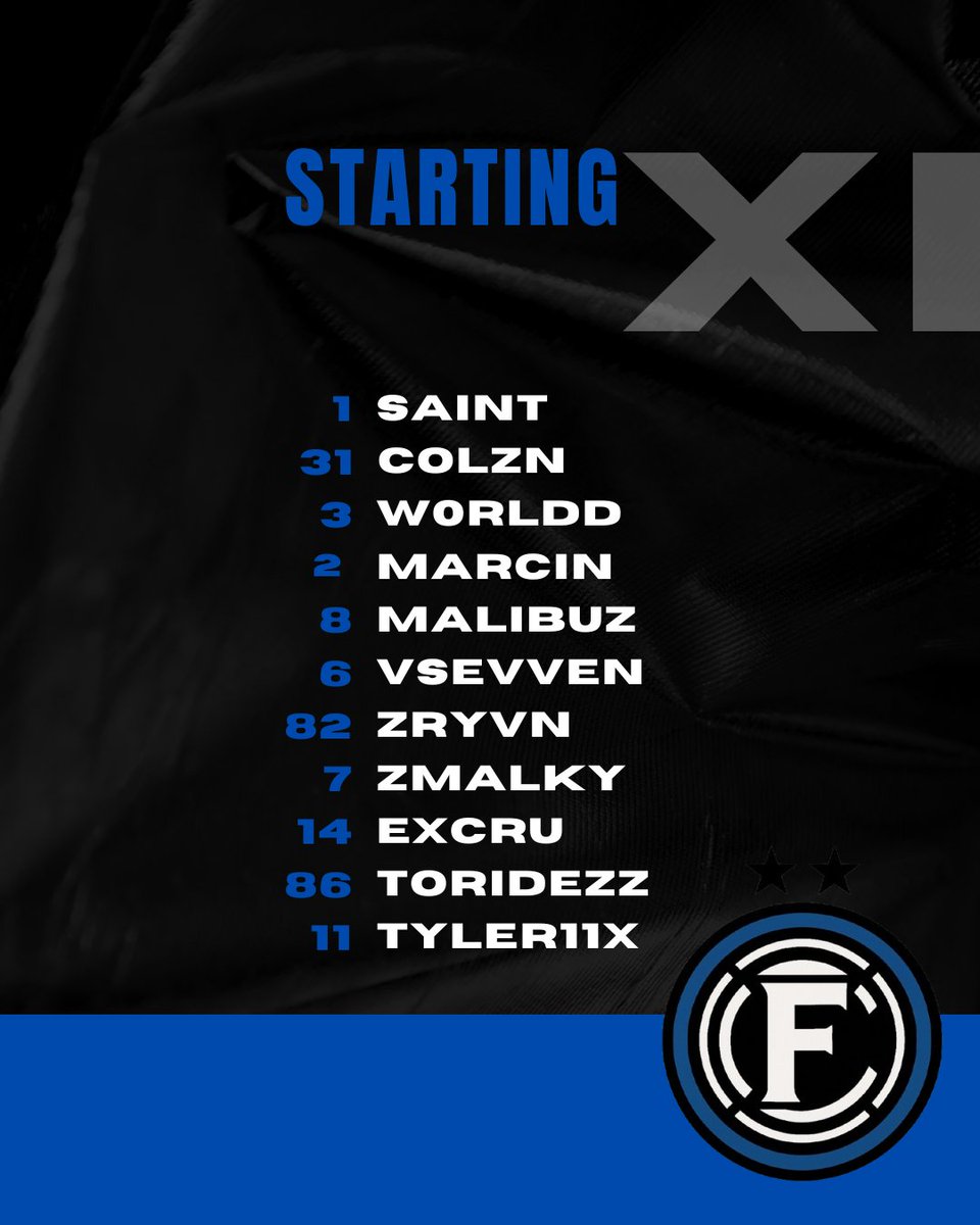 Starting XI for VPG

8pm
Vs
Free Flowing

8:25pm
Vs
Fenix Esports

8:45pm
Vs
RC Grasse Esport

9:15pm
Vs
On Top

9:30pm 
Vs
Cafe Barca Esports

All games will be streamed at: twitch.tv/toridezz 
Come watch 🔵
