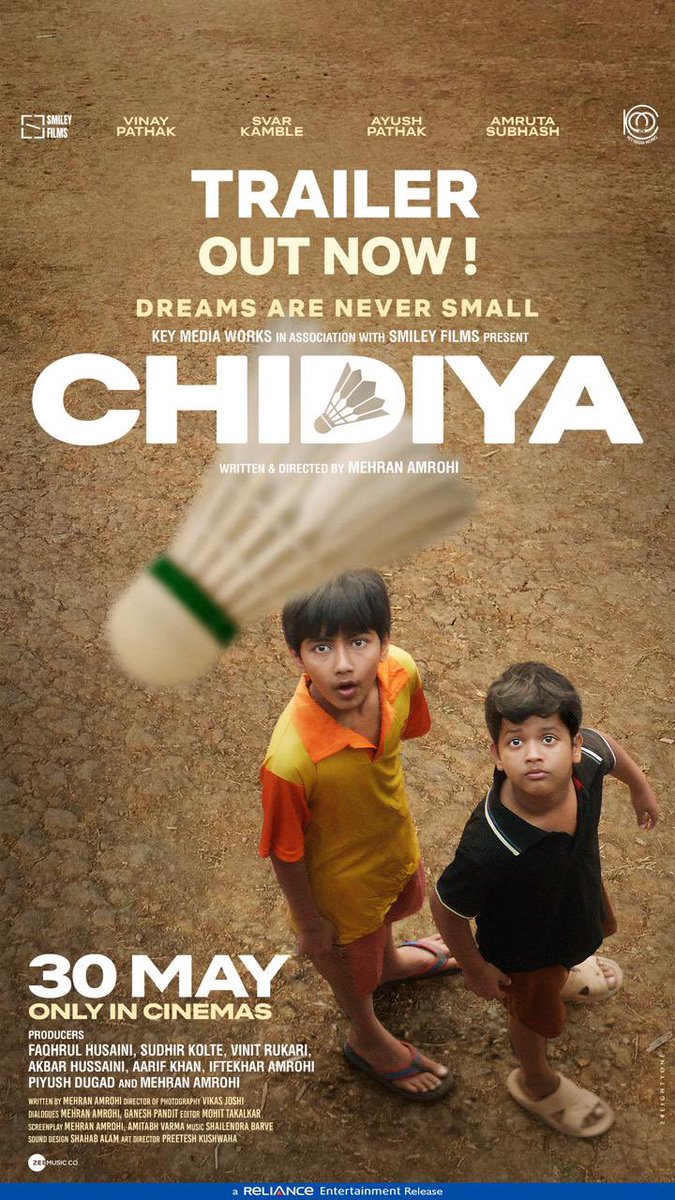 Bandana Preyashi (@bandanapreyashi) on Twitter photo Watched #Chidiya movie at special screening in Patna.Heart warming tale of two siblings who live in chawl of Mumbai & aspire to play Badminton.Was transfixed by their journey to realise their dream.Makes you smile & tugs the heart too.Highly recommended.Well done <a href="/mehranamrohi/">Mehran Amrohi</a> Watched #Chidiya movie at special screening in Patna.Heart warming tale of two siblings who live in chawl of Mumbai & aspire to play Badminton.Was transfixed by their journey to realise their dream.Makes you smile & tugs the heart too.Highly recommended.Well done <a href="/mehranamrohi/">Mehran Amrohi</a>