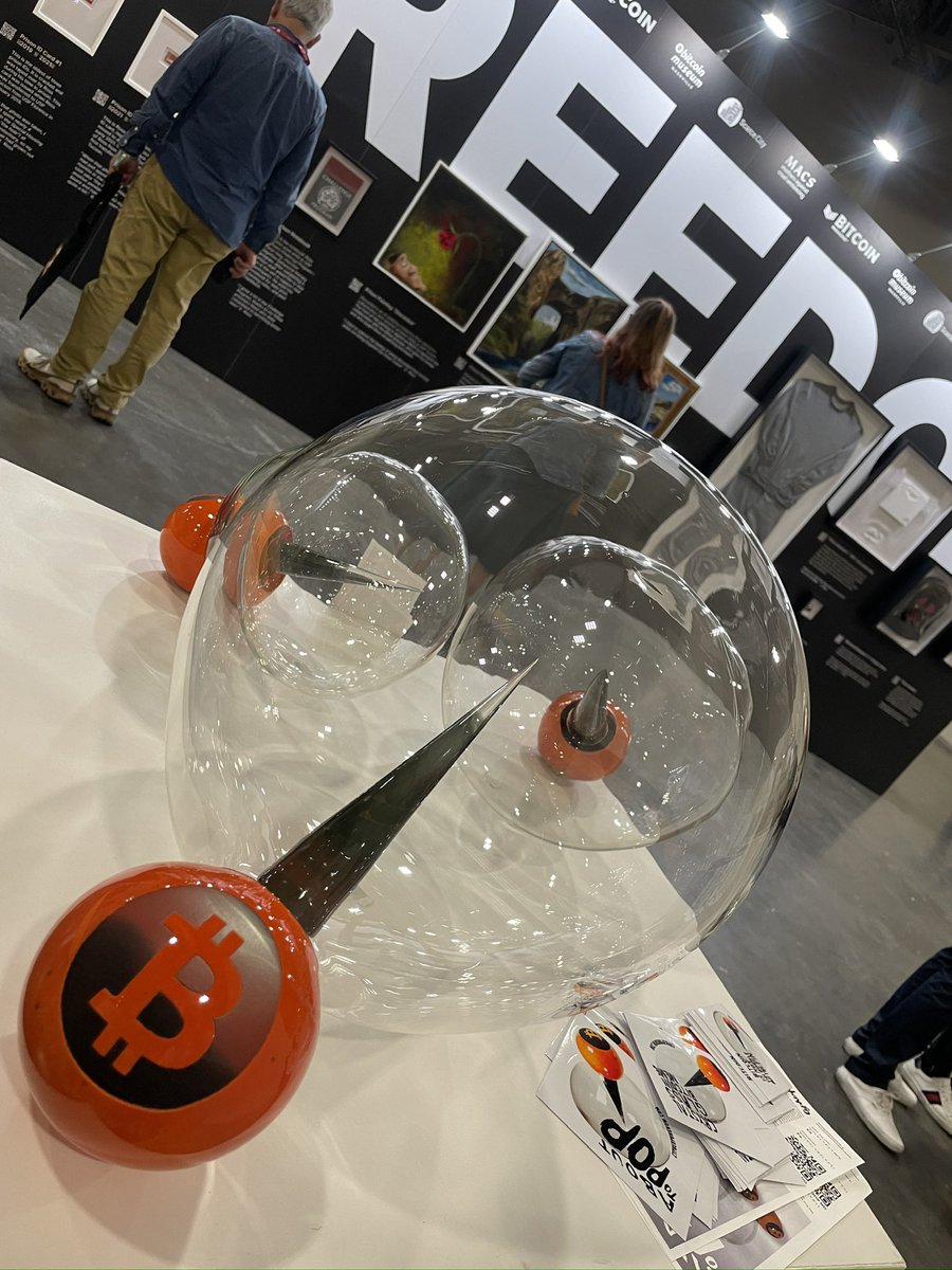 CYPHERPUNK NOW (@cypherpunknow) on Twitter photo Bitcoin is not the bubble but the pin. Crystal glass bitcoin meme to be seen at <a href="/TheBitcoinConf/">The Bitcoin Conference</a>.
I will gladly explain the whole process of the creation of this work of art, find me in the gallery.
Or go auction:
scarce.city/auctions/about…
<a href="/scarcedotcity/">Scarce.City</a> Bitcoin is not the bubble but the pin. Crystal glass bitcoin meme to be seen at <a href="/TheBitcoinConf/">The Bitcoin Conference</a>.
I will gladly explain the whole process of the creation of this work of art, find me in the gallery.
Or go auction:
scarce.city/auctions/about…
<a href="/scarcedotcity/">Scarce.City</a>