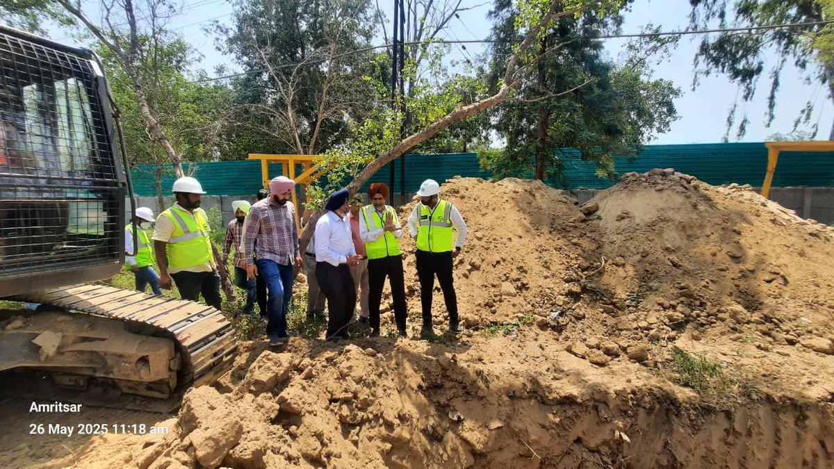 AmritsarBWSP's tweet image. GM Project and ESHS Expert from PMU, #PMIDC visited various sites under the #ABWSS to review project progress and ensure compliance with (#ESHS) standards. #Amritsar #water #Worldbank @pmidcpunjab @CMOPbIndia @jaljeevan_ @DoWRRDGR_MoJS