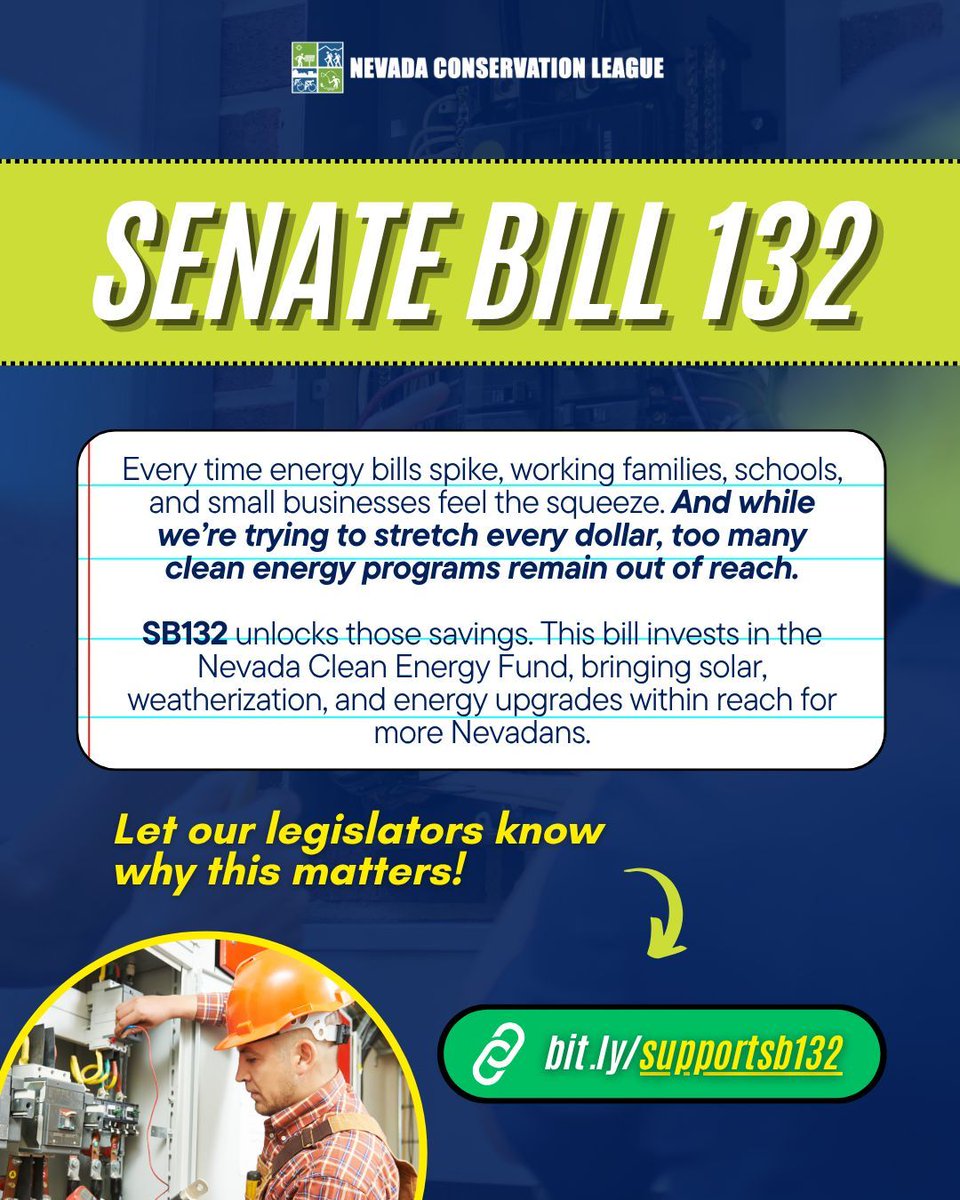 ✅ Some #GoodNews: The #NVLeg Senate Finance Committee just advanced #SB132: bringing us one step closer to lower energy bills and expanded clean energy access for all!

Thank you to Senator @RochelleNguyen for championing this critical investment in our future.