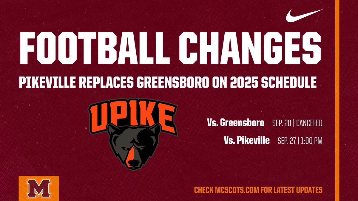 Maryville College Athletics (@mcscots) on Twitter photo Scots Add <a href="/UPIKEFOOTBALL/">UPIKE FOOTBALL</a> for 2025 Home Slate
MC Facing Four '24 Playoff Teams This Fall
tinyurl.com/59vwbrv6
#goscots <a href="/SAA_Sports/">SAA Sports</a> <a href="/d3football/">D3football.com</a> Scots Add <a href="/UPIKEFOOTBALL/">UPIKE FOOTBALL</a> for 2025 Home Slate
MC Facing Four '24 Playoff Teams This Fall
tinyurl.com/59vwbrv6
#goscots <a href="/SAA_Sports/">SAA Sports</a> <a href="/d3football/">D3football.com</a>