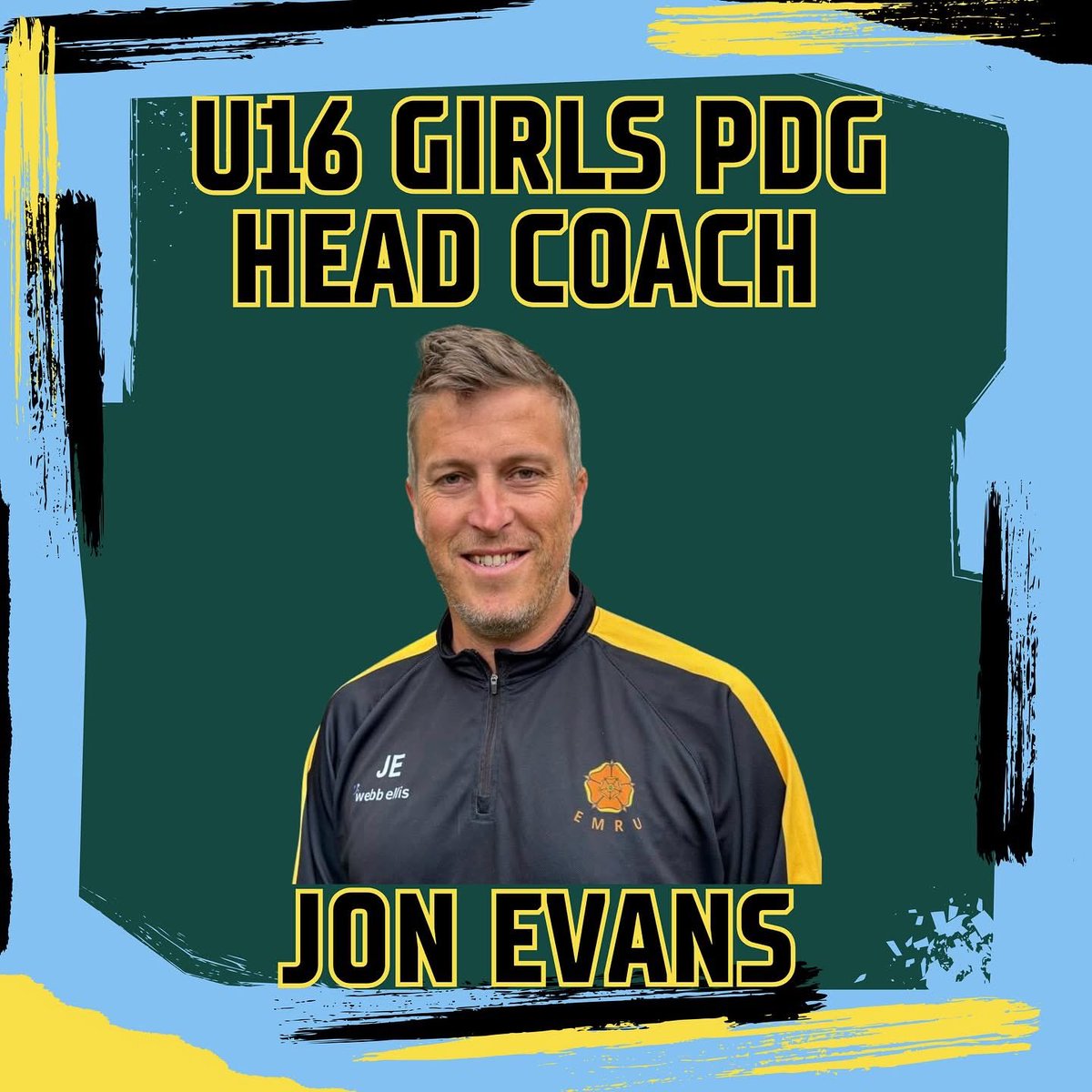 We are delighted to announce the appointment of the new head coach of our U16 girls PDG, congratulations Jon